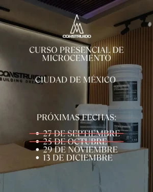 Curso Presencial de Microcemento | CIUDAD DE MÉXICO