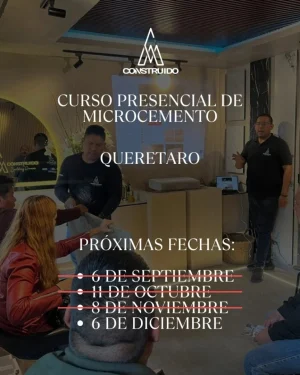 Curso Presencial de Microcemento | QUERÉTARO