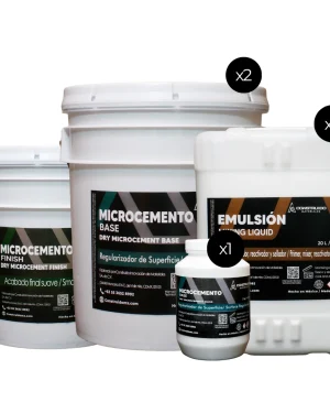 60 M2 – KIT MICROCEMENTO MUROS Y PLAFONES EXTRA LISOS.